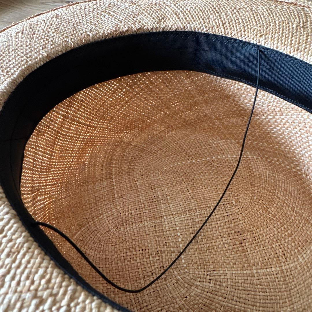 カワムラ帽子店 カンカン帽 Lサイズ 替えリボン付き