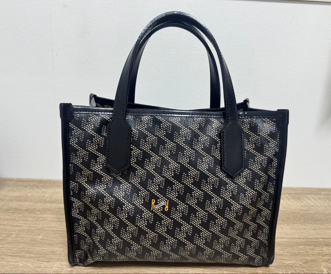 レザレクション 【ラニウススクエアミニ】総柄カートバッグ　ブラック