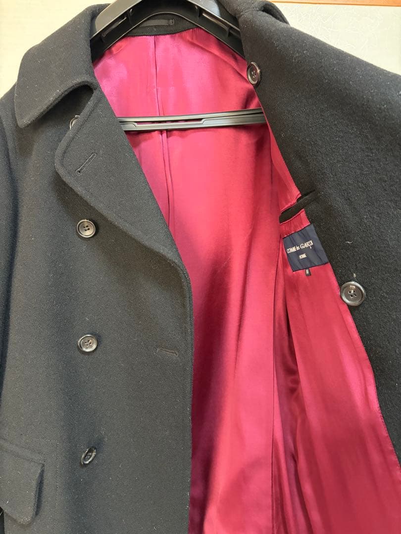 ［美品］コムデギャルソン　上質Pコート　M 牛革