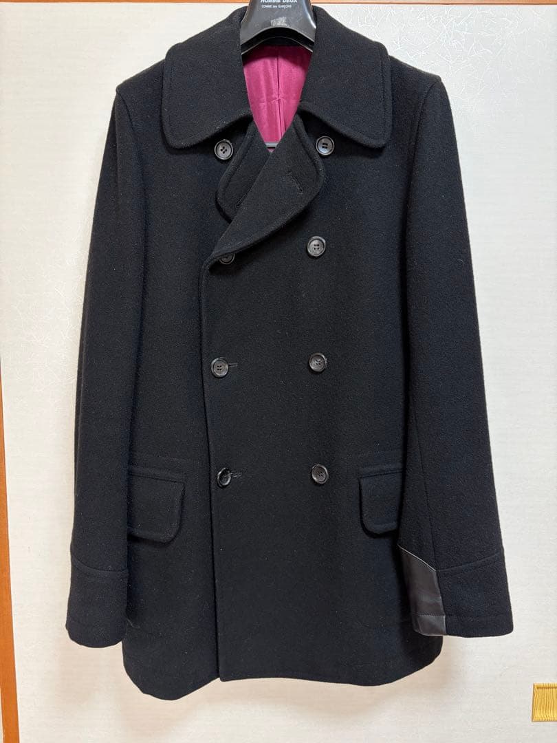 ［美品］コムデギャルソン　上質Pコート　M 牛革