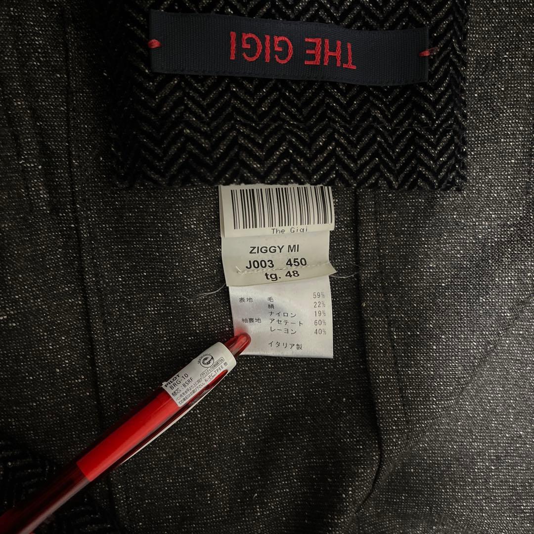 THE GIGI シルク混 8B ダブルテーラードジャケット 48 M-L