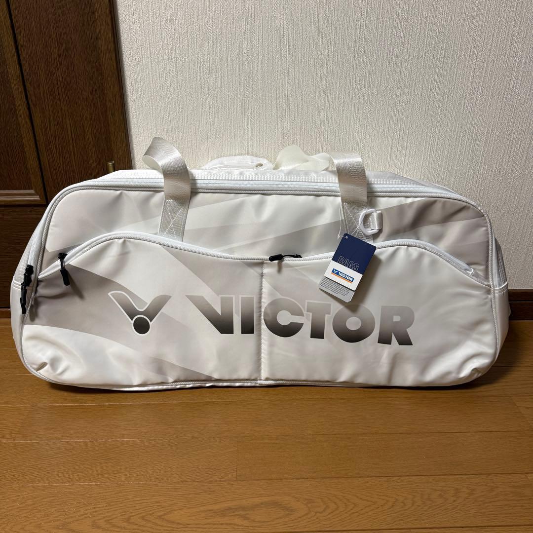 VICTOR バドミントンバッグ ホワイト