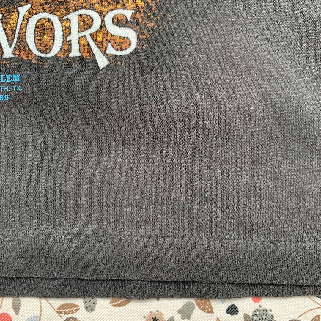 80s 3Dエンブレム　ハーレーダビットソン　タンクトップ　オオカミ　USA製