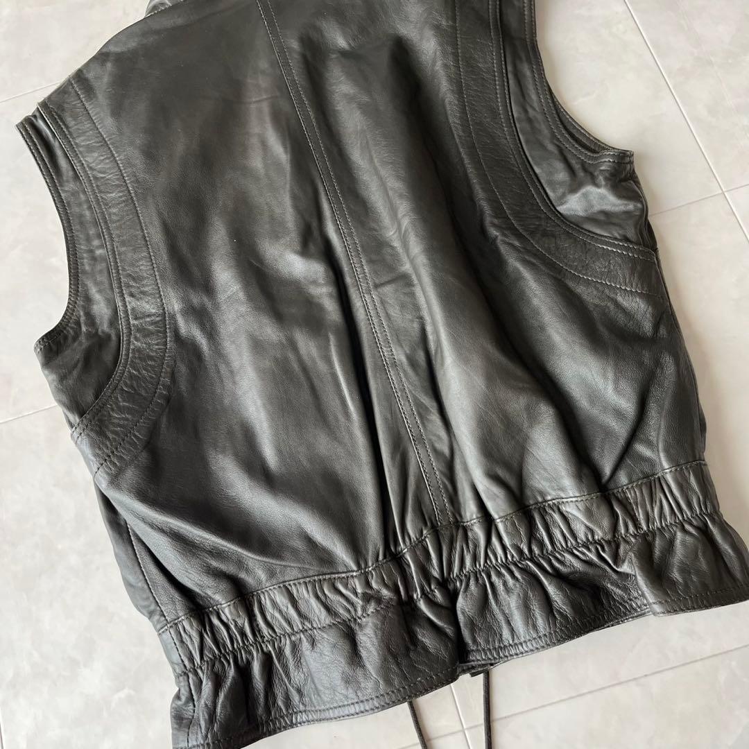 美品✨SeeByChloé ラムレザー ベスト 黒 38 レディース　y2k