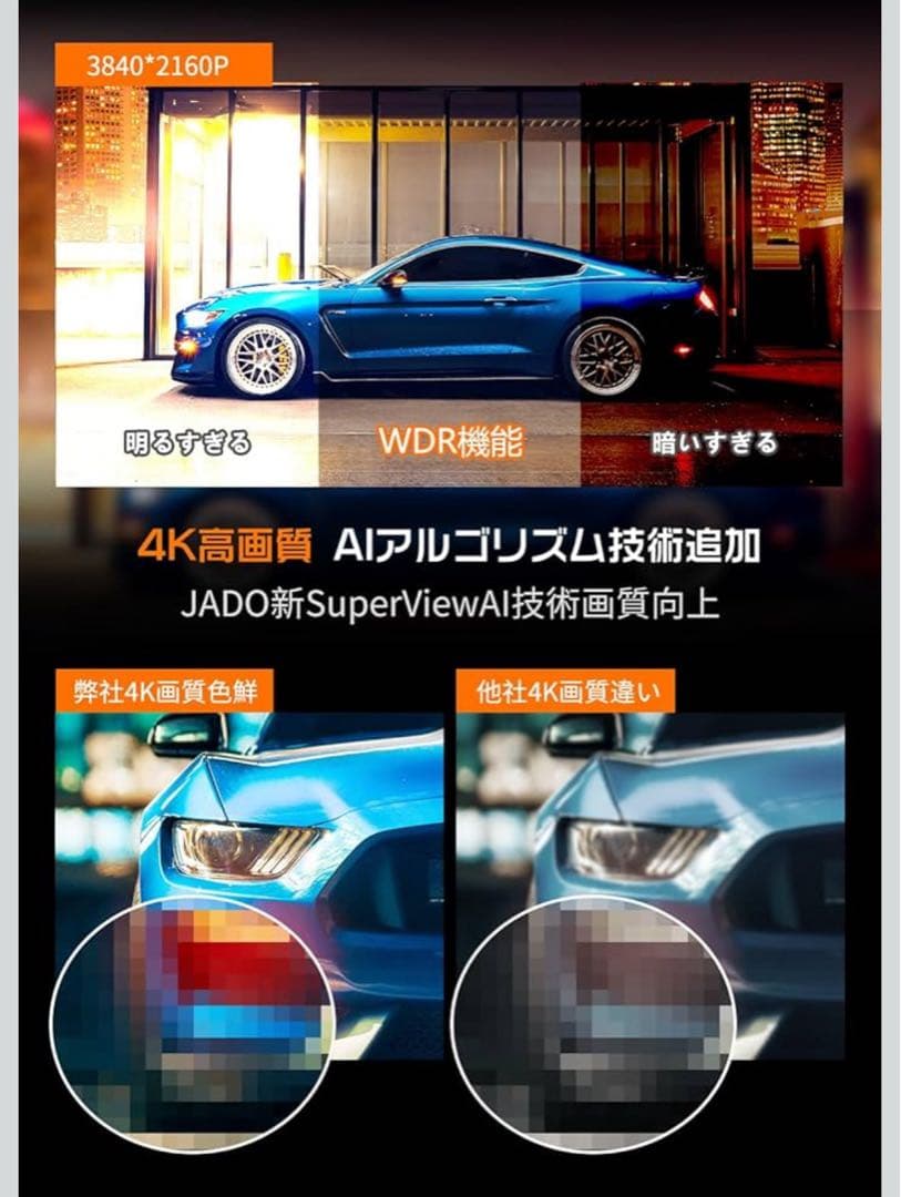 未開封　JADO 4Kバックカメラ 64GB JADO G810+4K