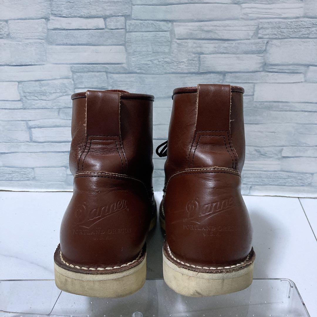 Danner ダナー ワークブーツ 本革 USA モックトゥ 26 ブラウン