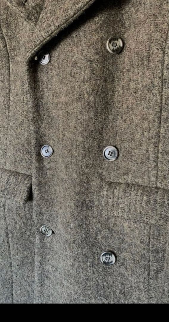 フランクリーダー　ダブルブレスト　ウール　ロングコート