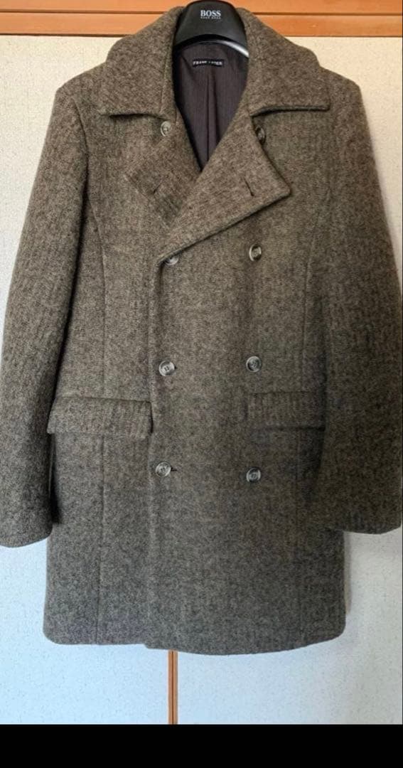 フランクリーダー　ダブルブレスト　ウール　ロングコート