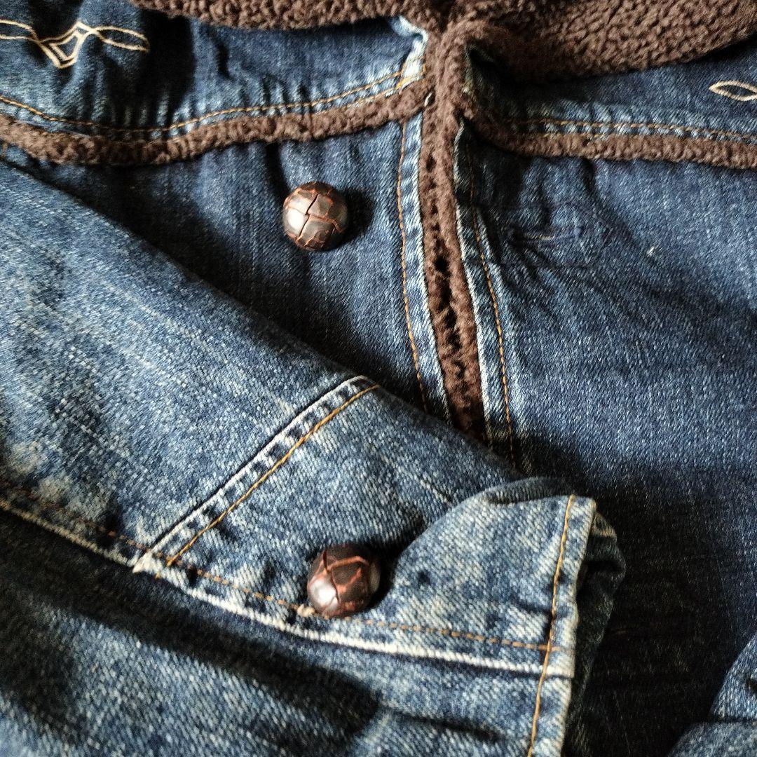 SALE☆RED TAB ボア襟デニムジャケット L