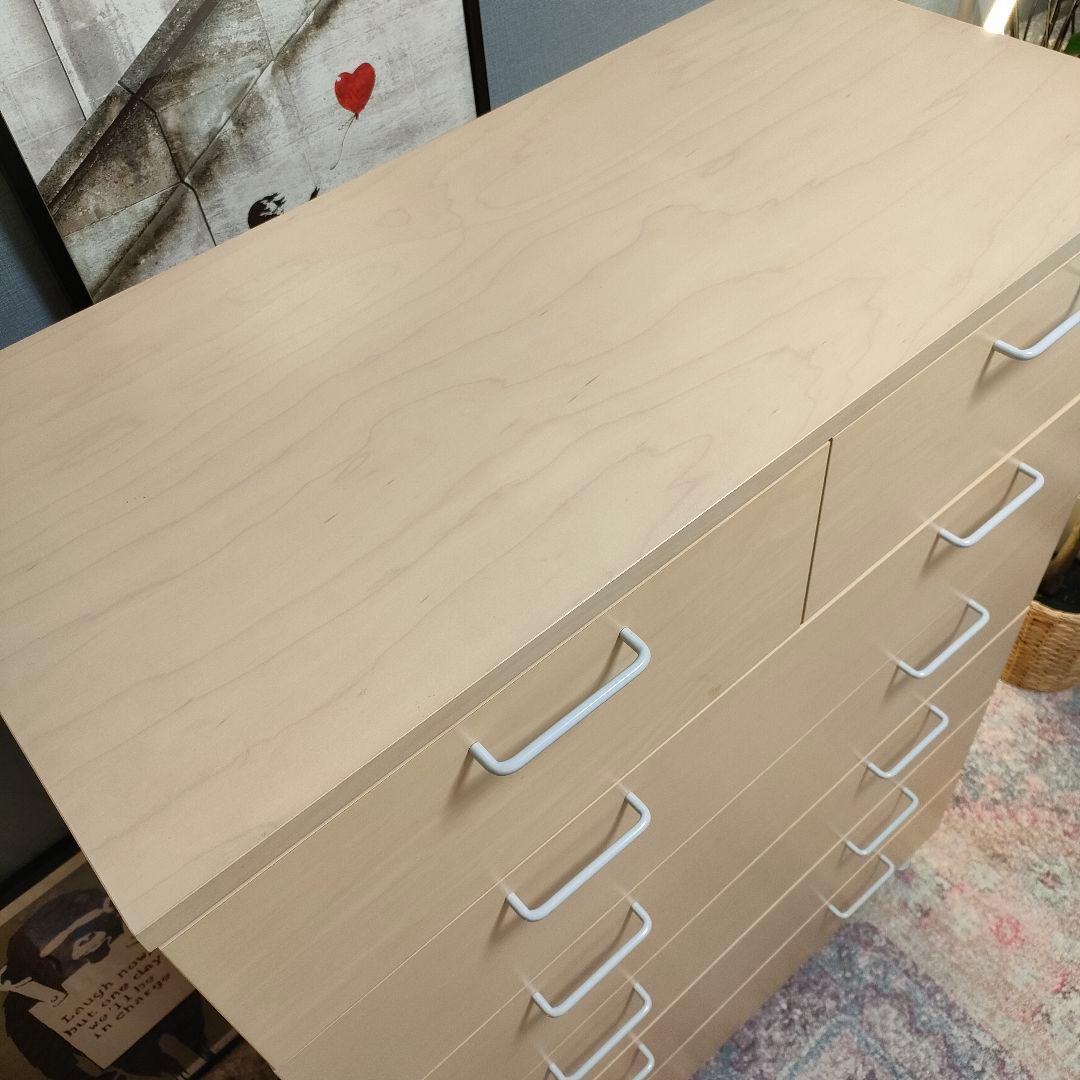 【廃盤希少メープル材】無印良品 大容量6段チェスト