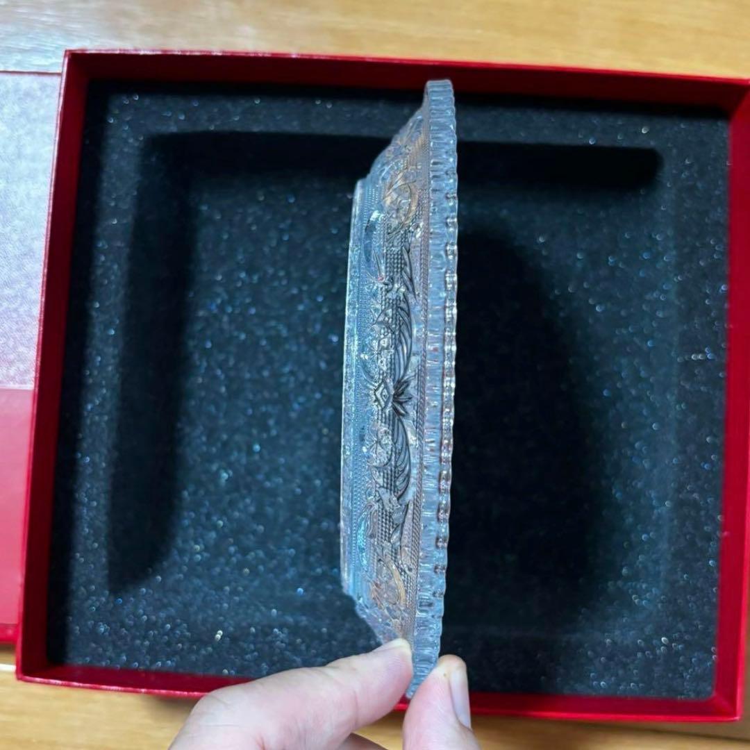 美品 バカラ アラベスク ディッシュ プレート 16cm 皿 箱入