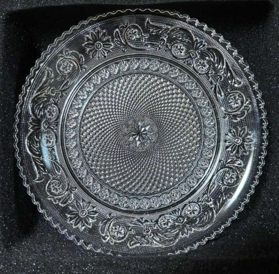 美品 バカラ アラベスク ディッシュ プレート 16cm 皿 箱入