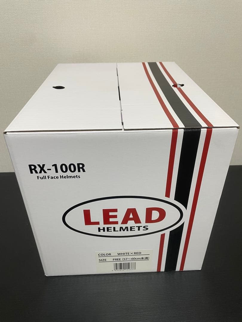 LEAD RX-100R フルフェイスヘルメット ホワイト×レッド