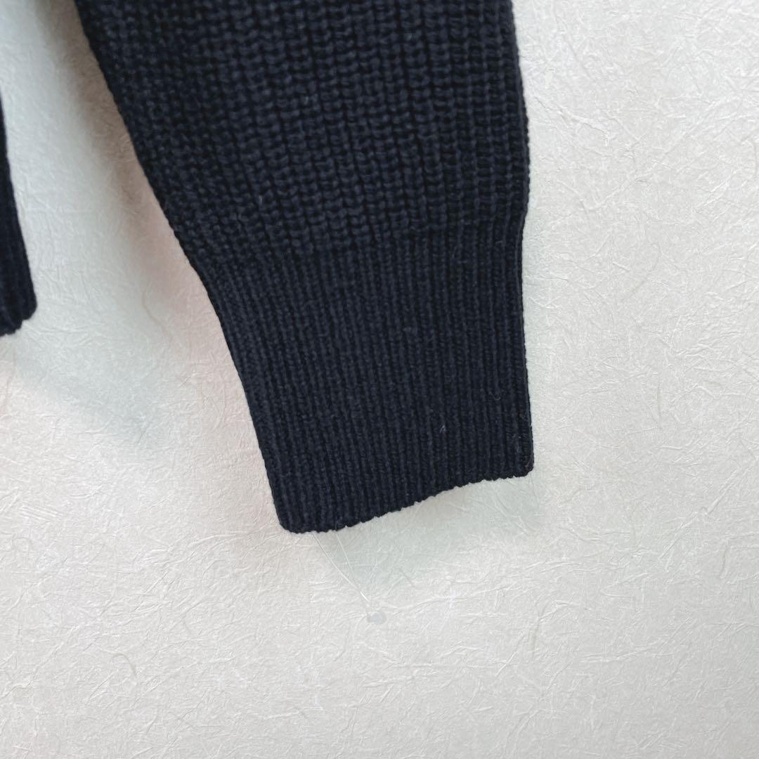 【新品未使用 アルチビオ】22FW新作ロゴ畦セーター38号