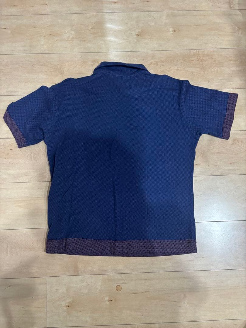 issey miyake men ポロシャツ　ネイビー