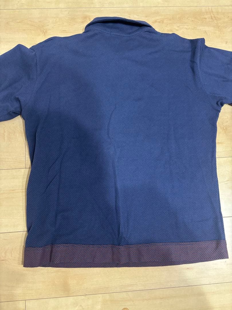 issey miyake men ポロシャツ　ネイビー