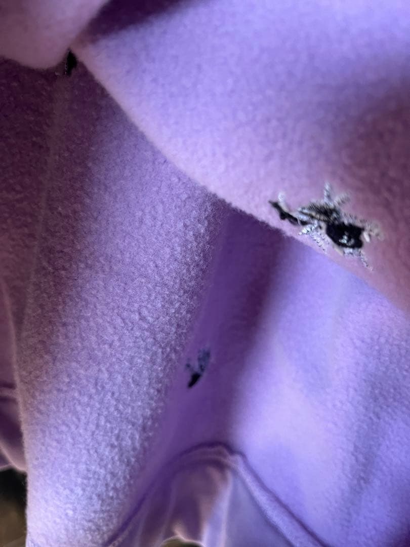 パトゥ　花柄フードトレーナーXSオーガニックコットン