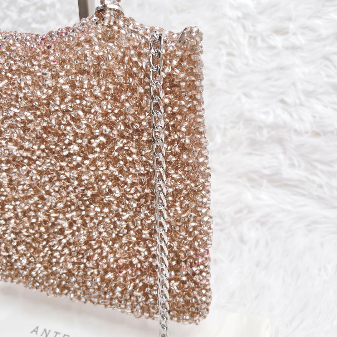 希少✨アンテプリマ スタンダード スクエア ミディアム ローズシルバー ピンク