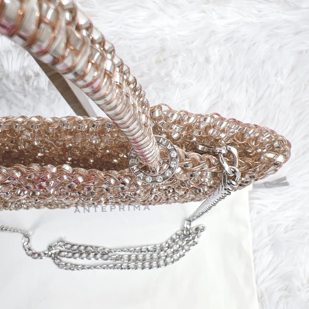 希少✨アンテプリマ スタンダード スクエア ミディアム ローズシルバー ピンク