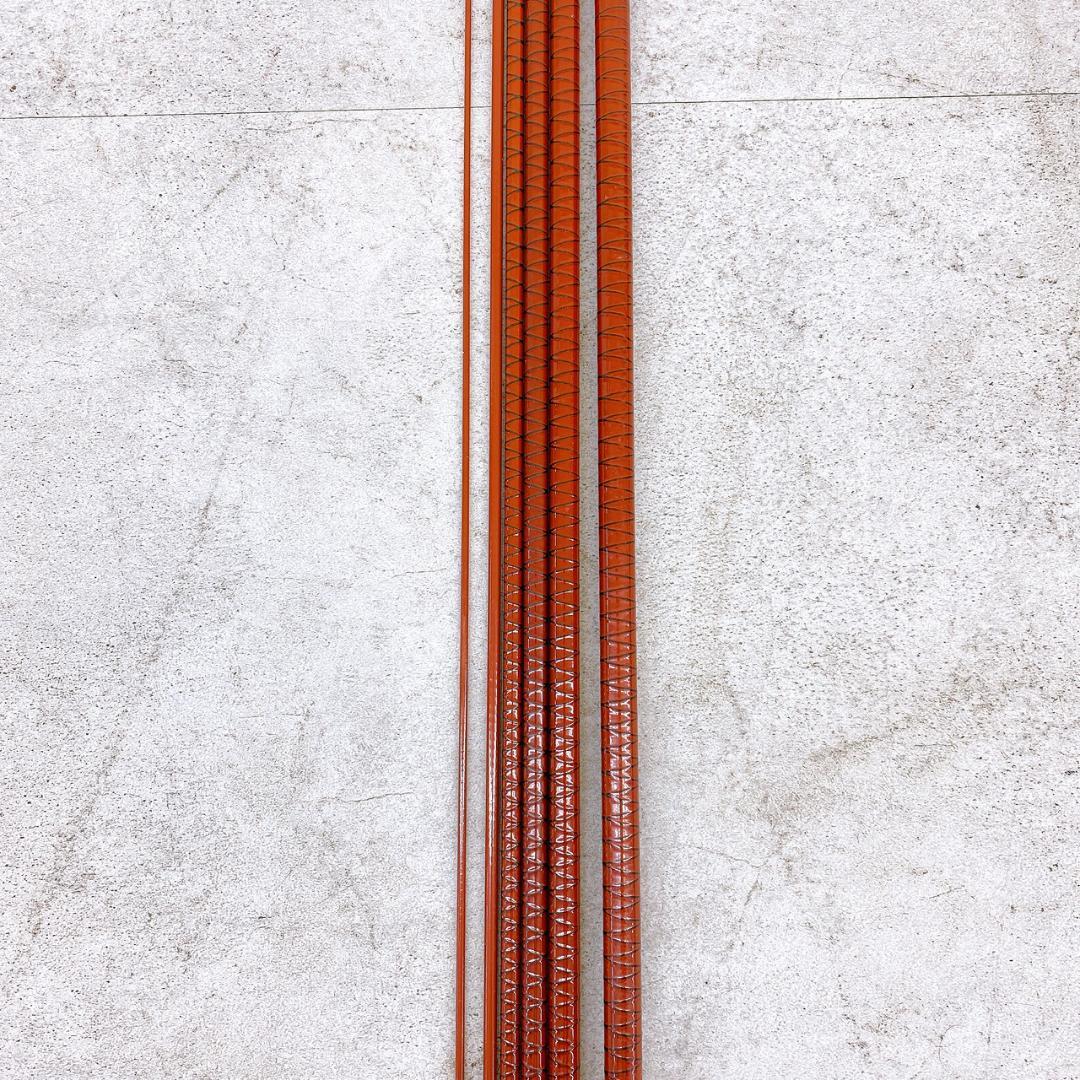 【朱紋峰 18尺】ヘラブナ竿 約5.4m 竹風 和竿調 ヘラ竿 竿袋/口栓付き