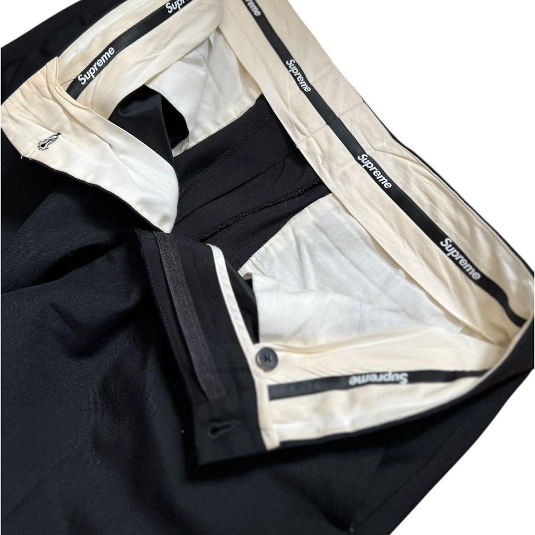 Supreme ブラック スラックス
