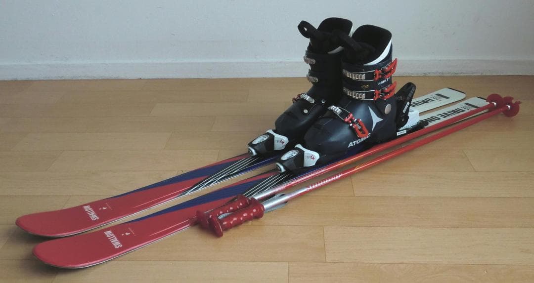 ■■12月・1月限定■送料無料■ジュニアスキーセット■板130靴23-23.5■