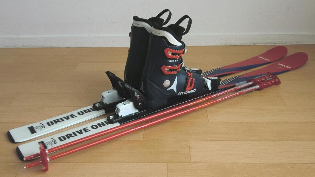 ■■12月・1月限定■送料無料■ジュニアスキーセット■板130靴23-23.5■