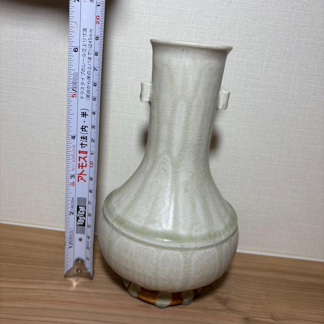 【未使用】加藤五山 真珠釉 花瓶 花器