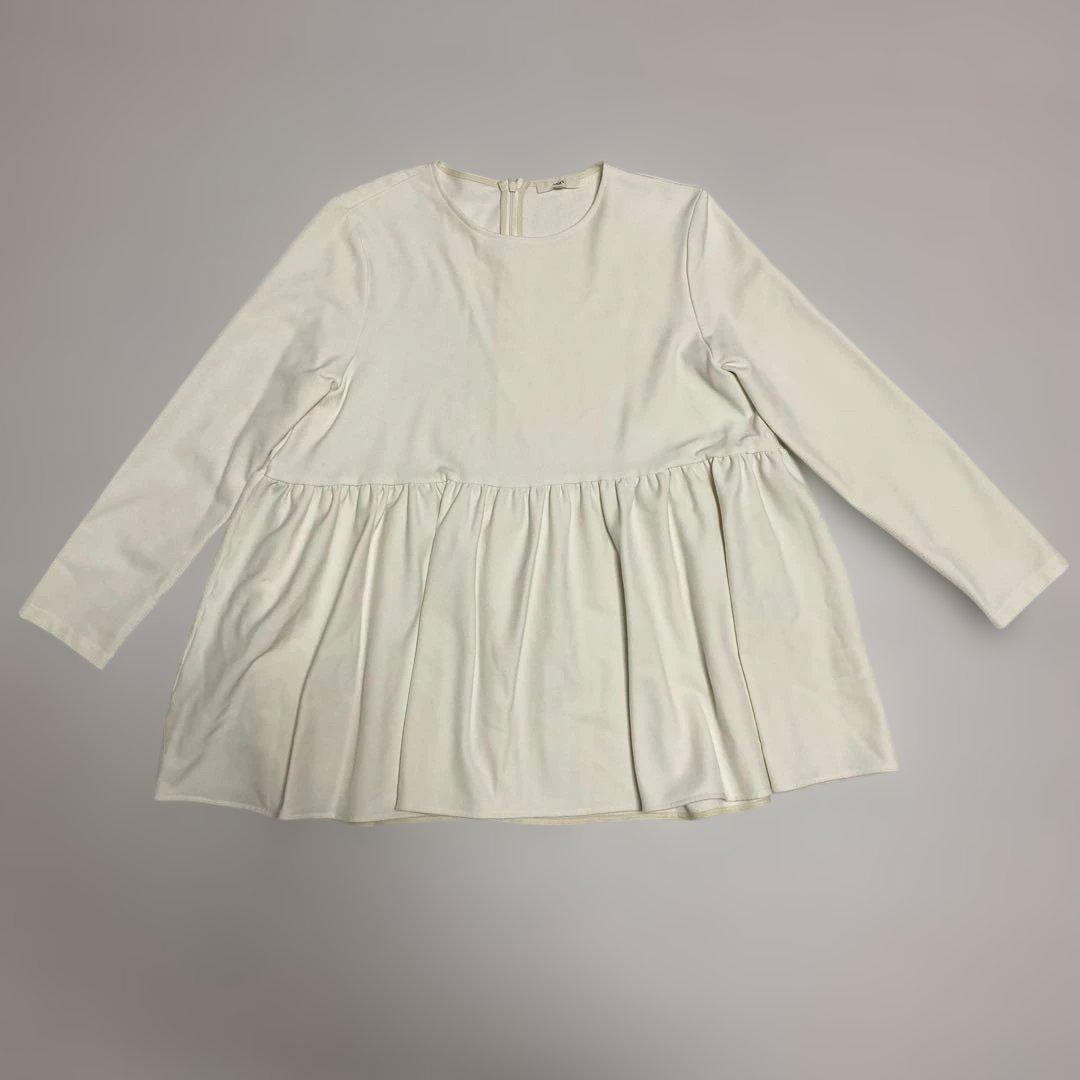 yori ぬくぬくギャザーブラウス　ホワイト サイズ38