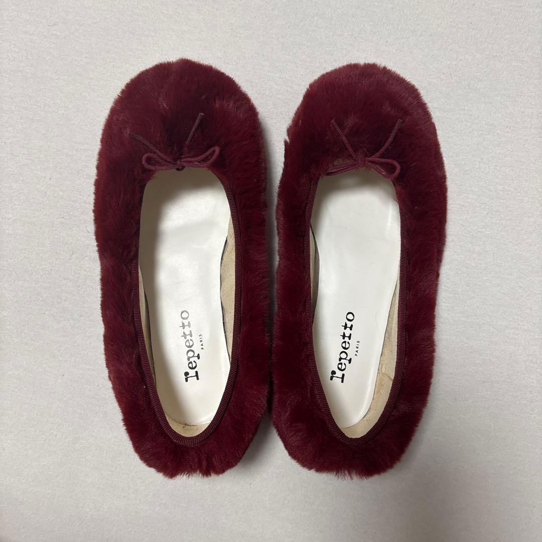 ※専用※【未使用】レペット　ファー　 バレエシューズ　37.5