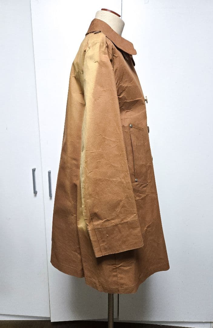 希少 ヴィンテージ エルメス × マッキントッシュ ゴム引き コート トレンチ