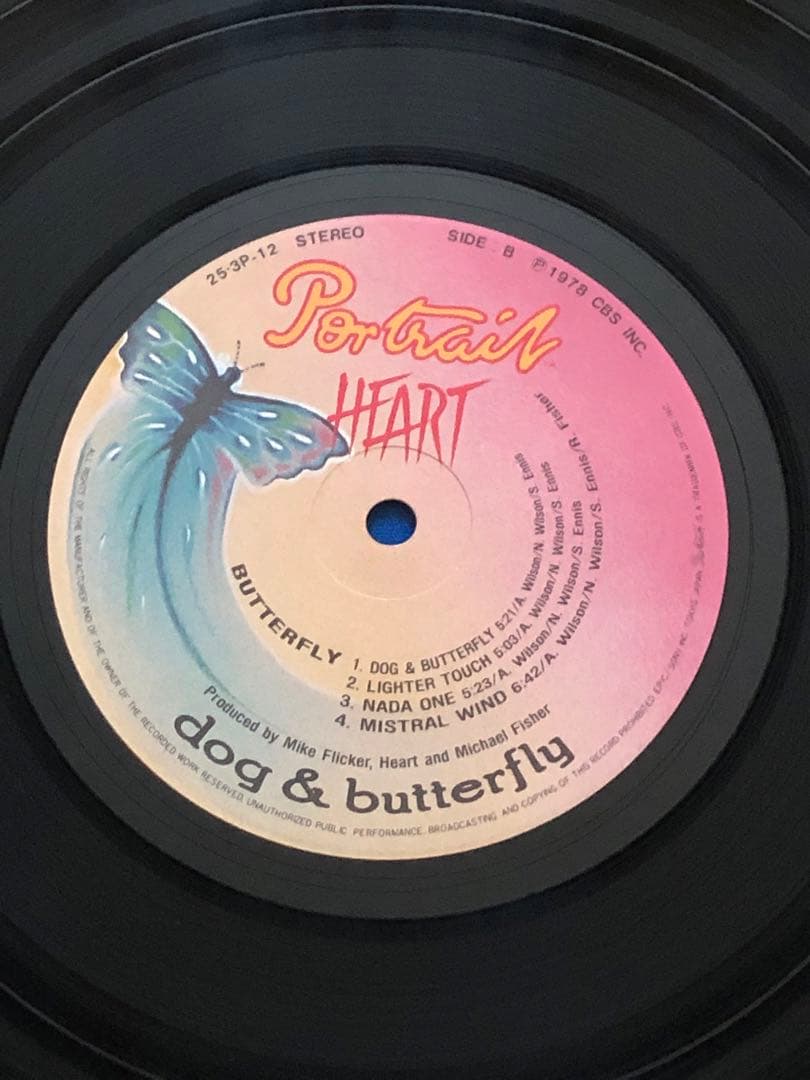 LPレコード♢ハート♢ドッグ＆バタフライ♢1978年♢帯付♢うg4874w42