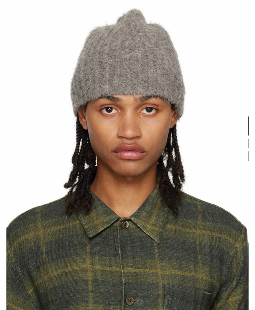 OUR LEGACY グレー Hairy ビーニー