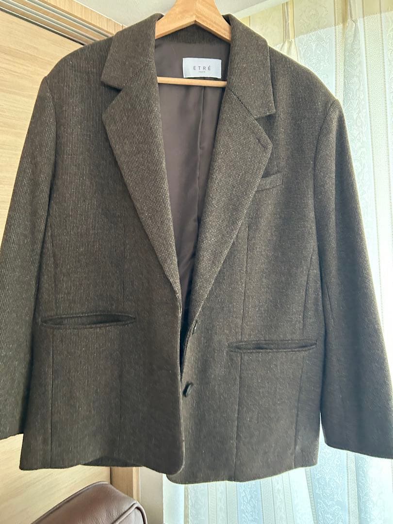 ETRE TOKYO チェックツィードテーラージャケット