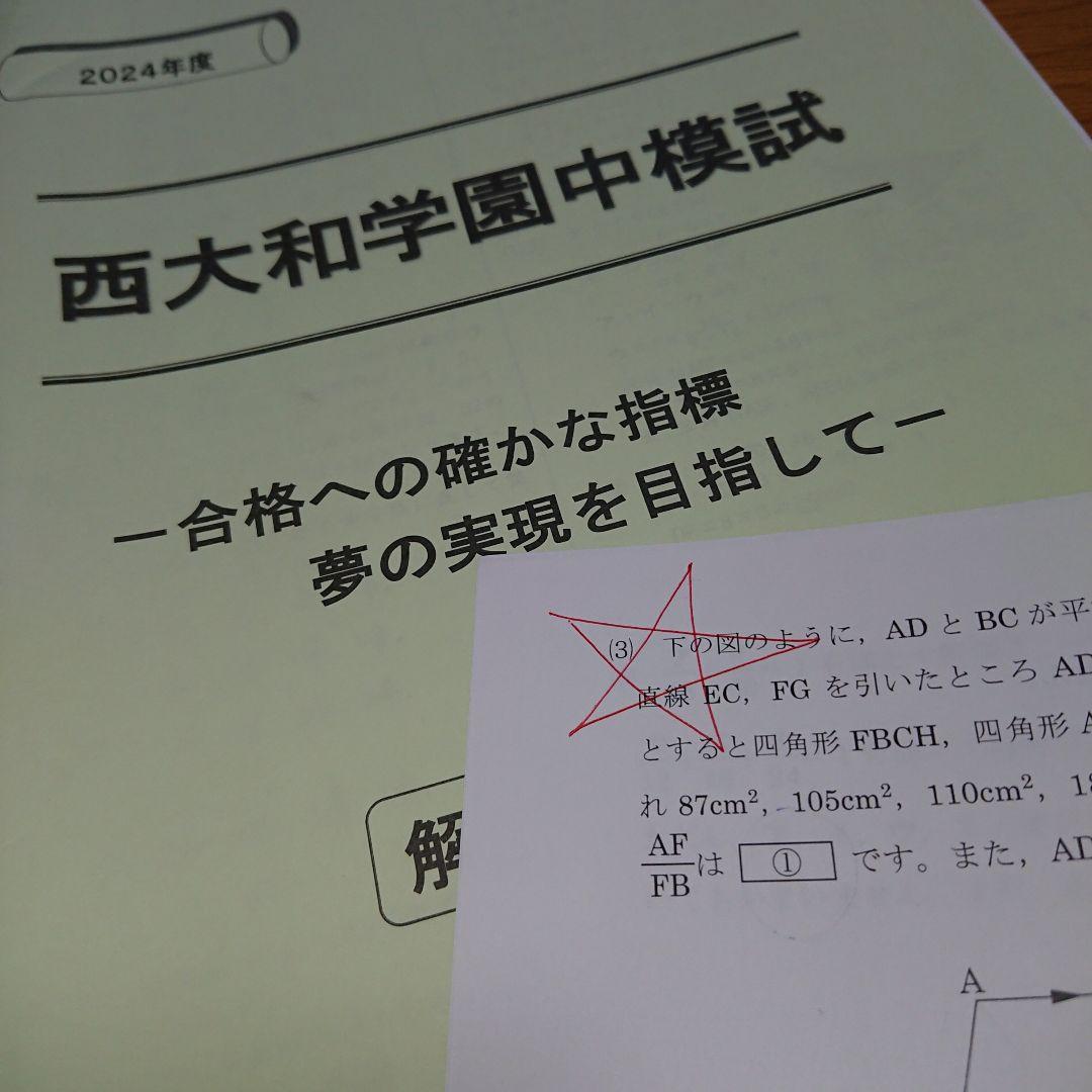 能開センター 星光 東大寺 西大和 模試 合否判定テスト