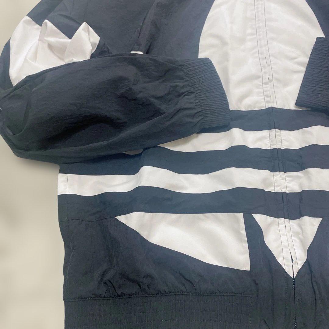 アディダス オリジナルス ビッグトレフォイル ナイロンセットアップ　黒（L）