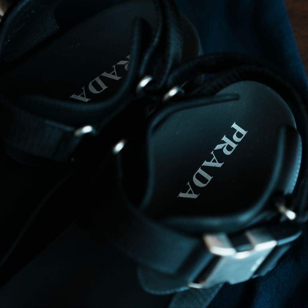 【PRADA】メンズ レザー テクニカル サンダル