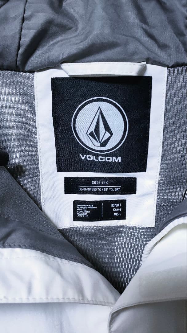 【VOLCOM ボルコム】 スノーボードウェア ゴアテックス ホワイト メンズ