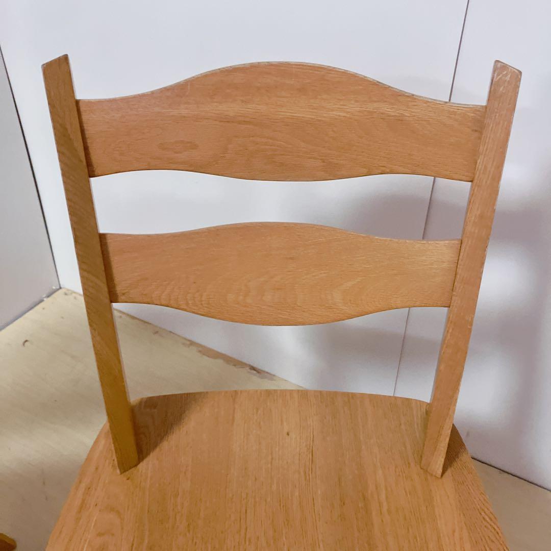 天然木　木製　回転チェア　2脚セット　ダイニングチェア　回転椅子　北欧