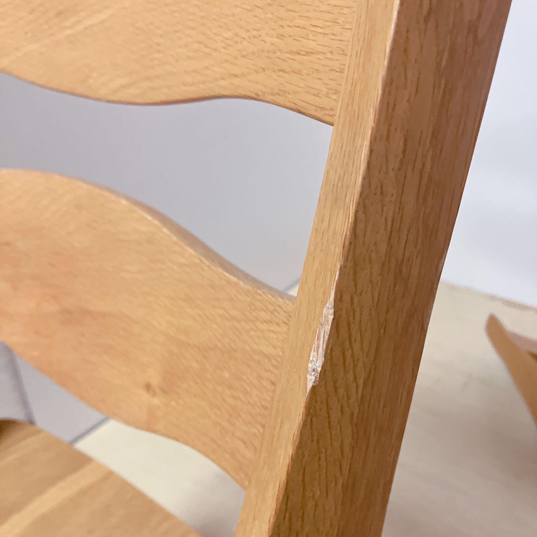 天然木　木製　回転チェア　2脚セット　ダイニングチェア　回転椅子　北欧