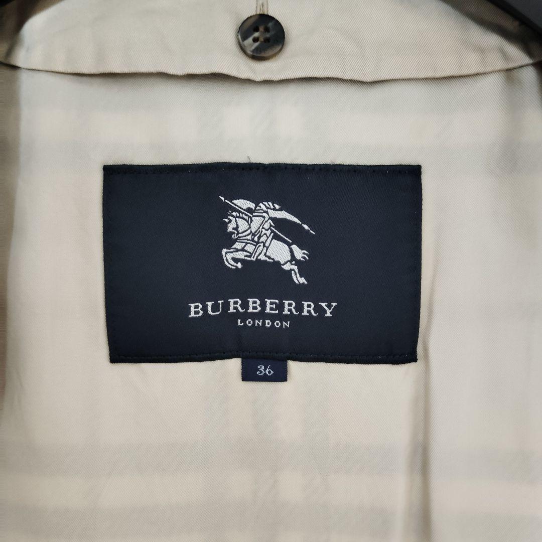 美品 BURBERRY LONDON トレンチコート ベージュ ライナー付 36