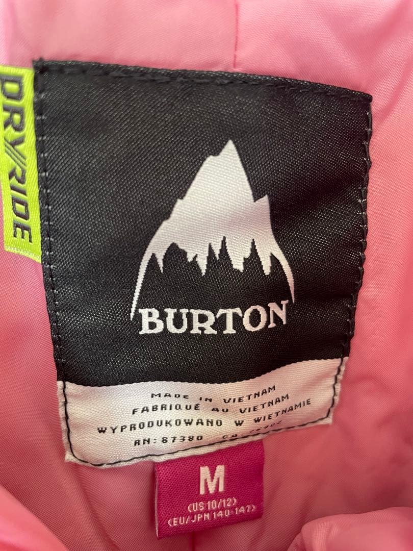 Burton バートン 子ども用 スキーウェア M 上下セット ネイビー/ピンク