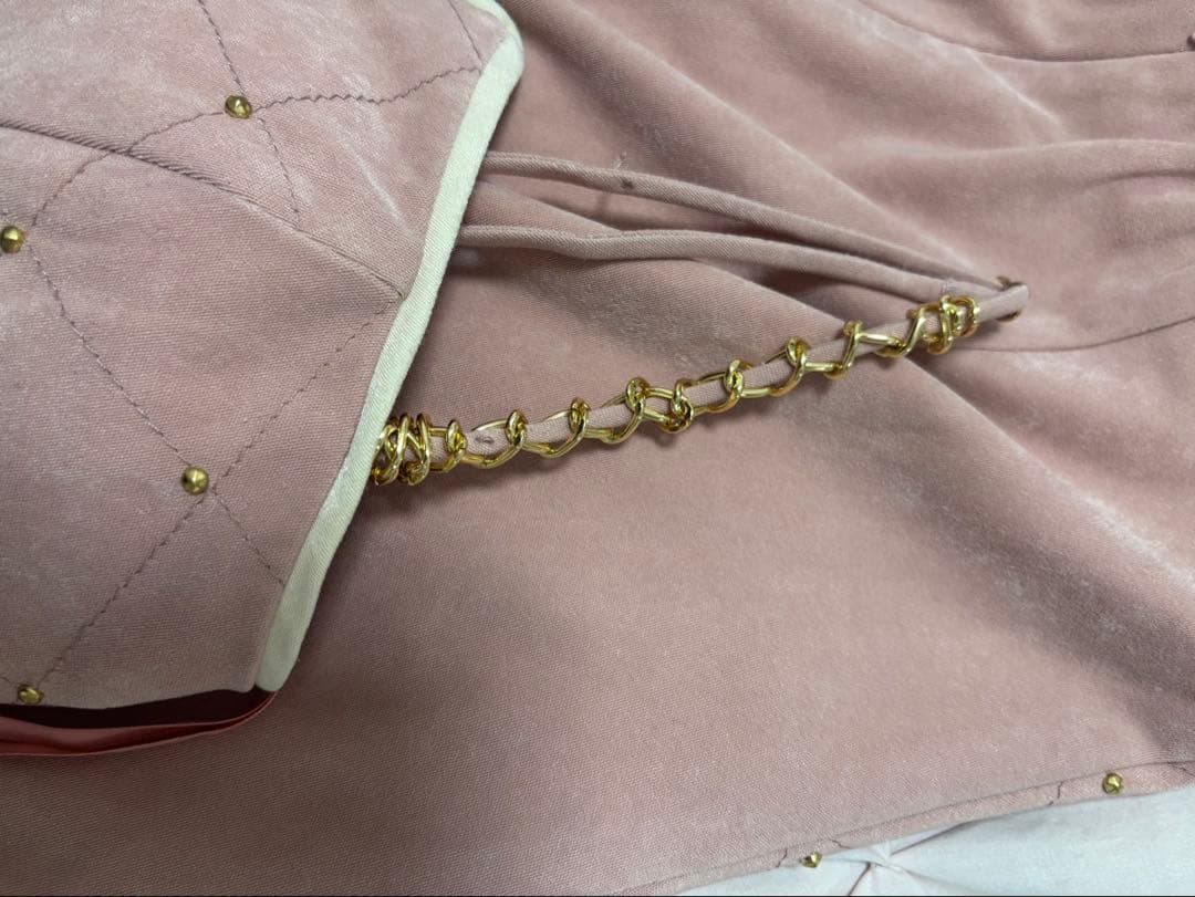 ROBE de FLEURS スタッズ×キルティングセットアップキャミドレス