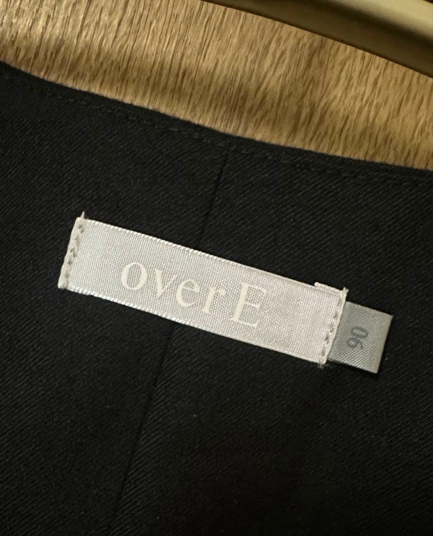 オーバーイー overE キーネックジャンパースカート ブラック 90サイズ