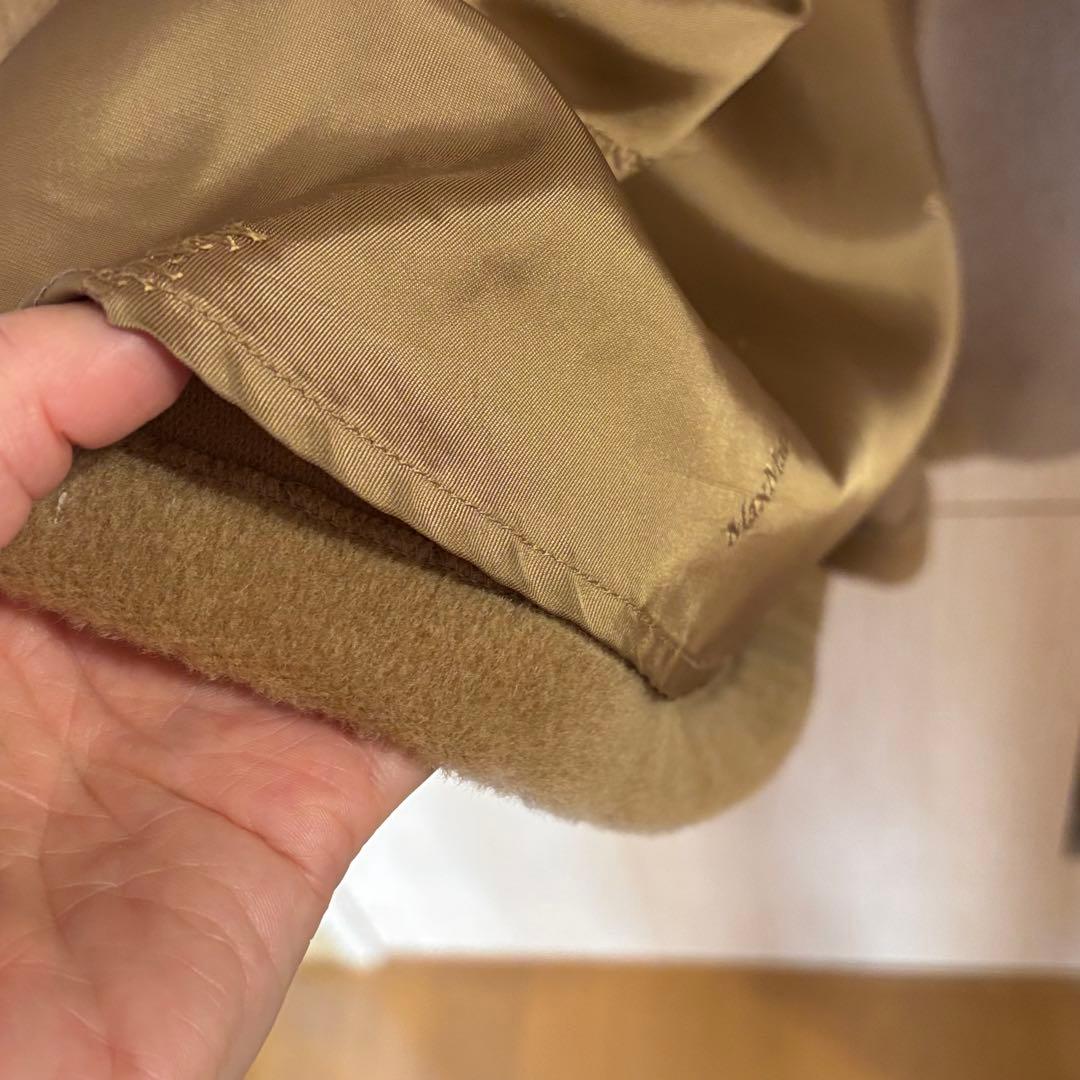 MaxMara★カシミヤ混　エレガントガウンコート　40 キャメル　ビンテージ