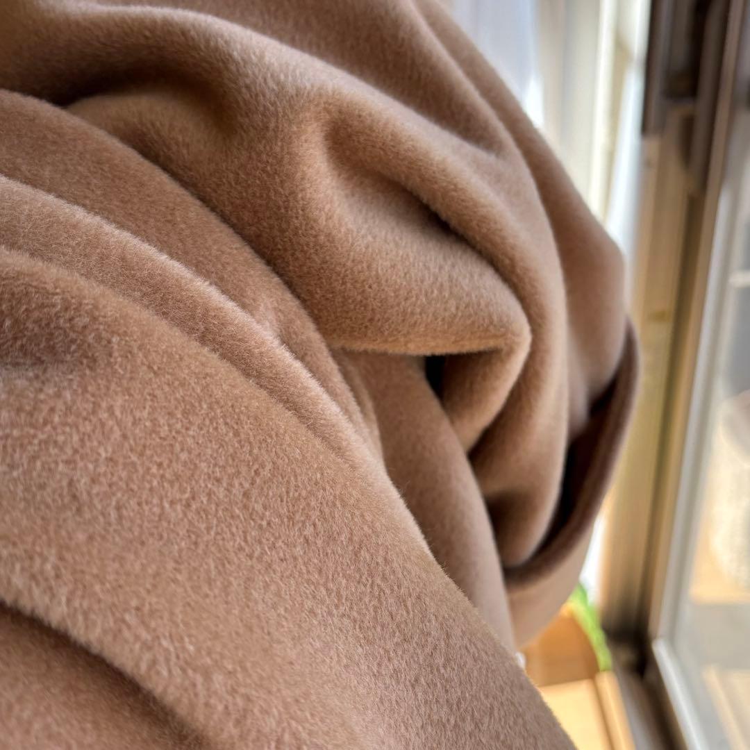 MaxMara★カシミヤ混　エレガントガウンコート　40 キャメル　ビンテージ