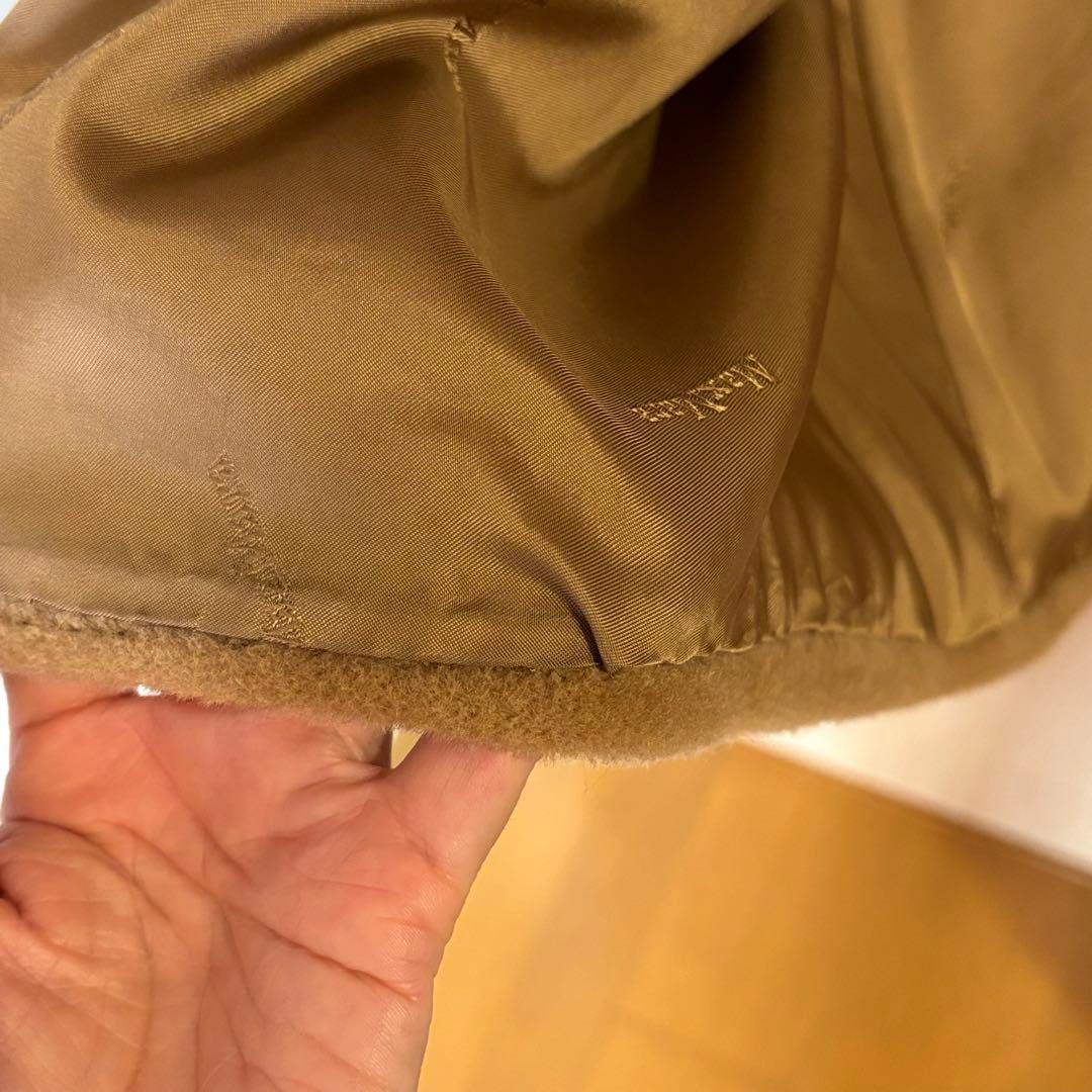 MaxMara★カシミヤ混　エレガントガウンコート　40 キャメル　ビンテージ