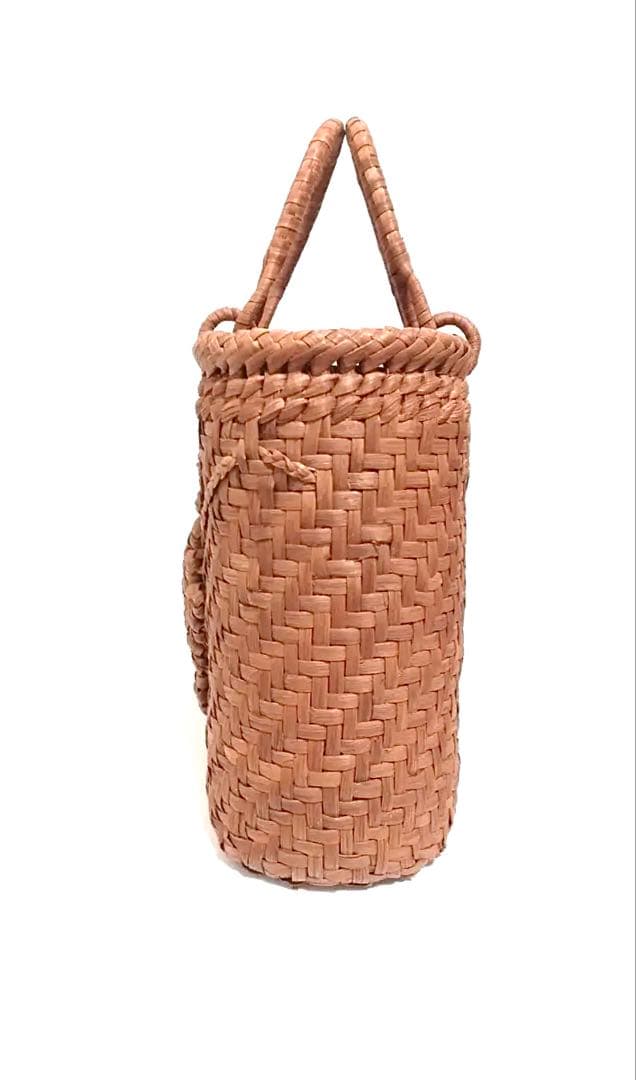 山葡萄バッグ円形葡萄柄