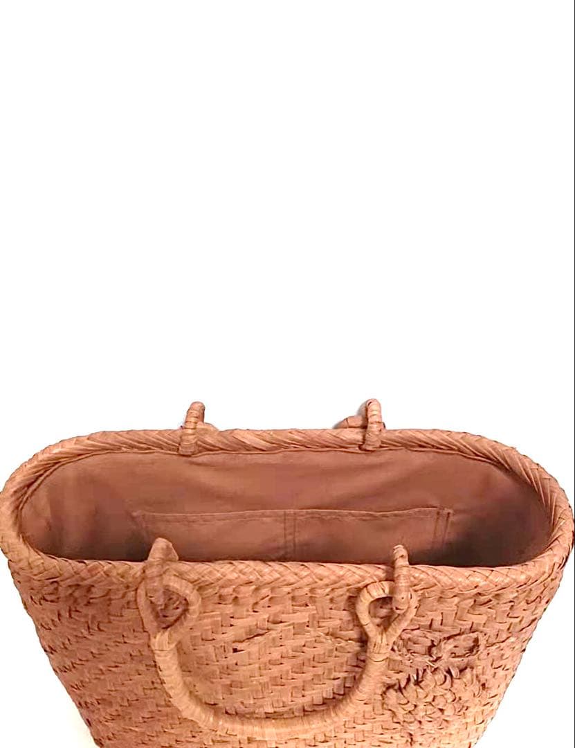 山葡萄バッグ円形葡萄柄