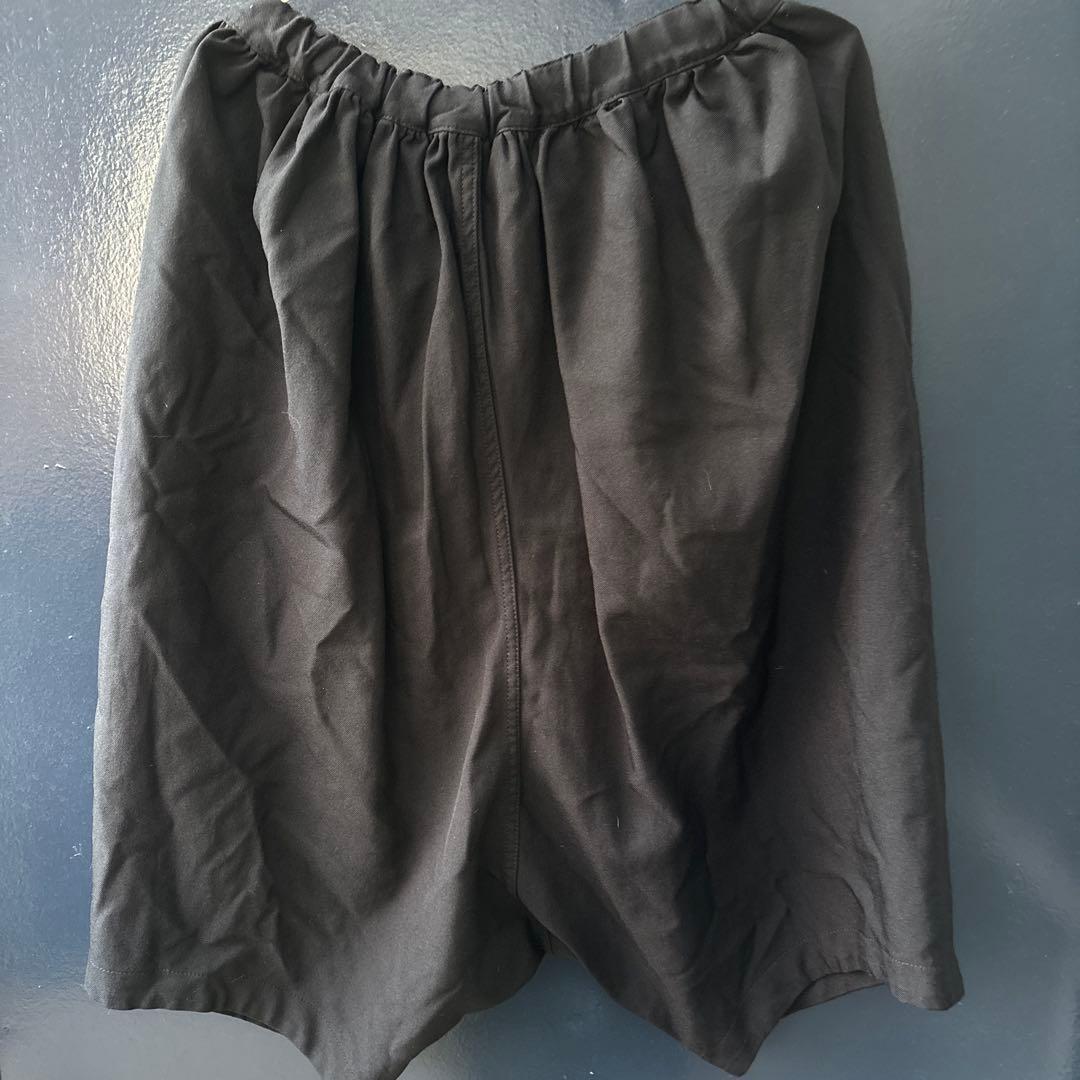 BLACKコムデギャルソンサルエルパンツ ブラック ジッパーポケット付き